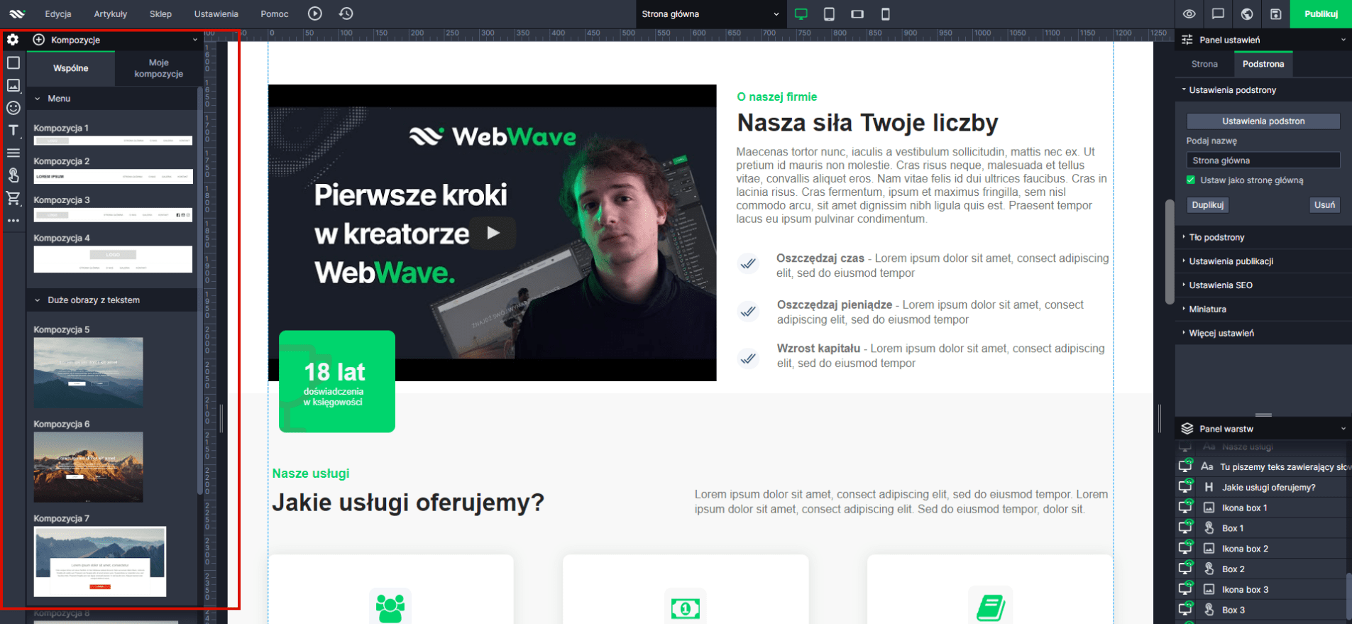 Jak zrobić stronę - kreator WebWave